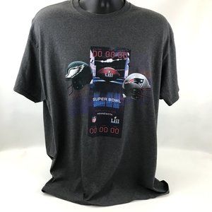 Philadelphia Eagles vs Patriots Super Bowl LII Men XL T-Shirt Pro-Line Fanatics